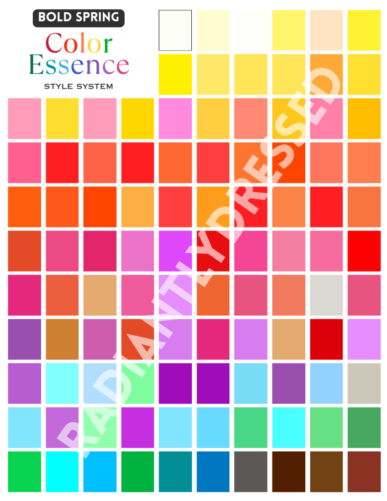 bold spring color palette
