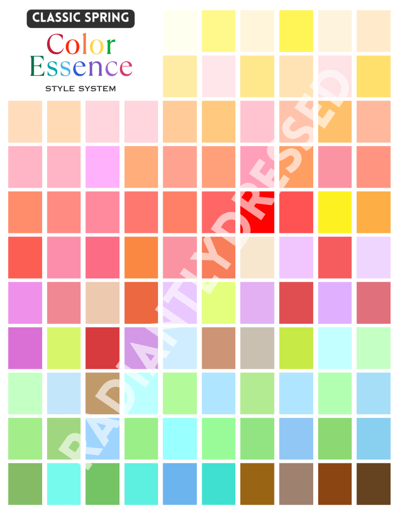 classic spring color palette