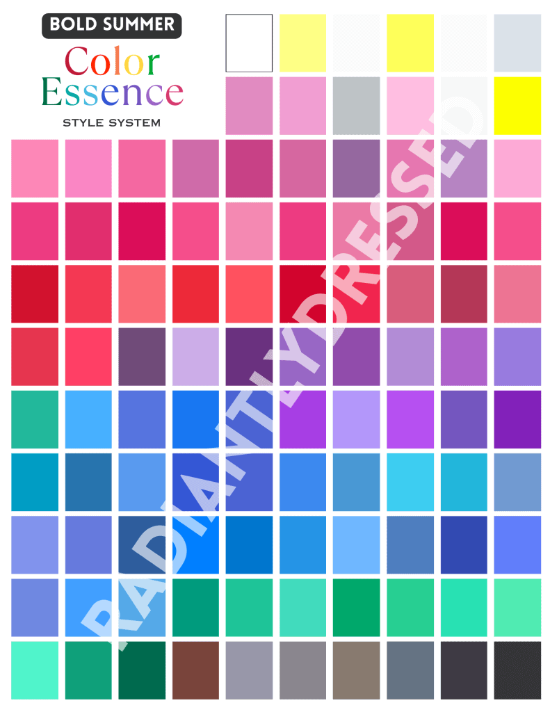 bold summer color palette