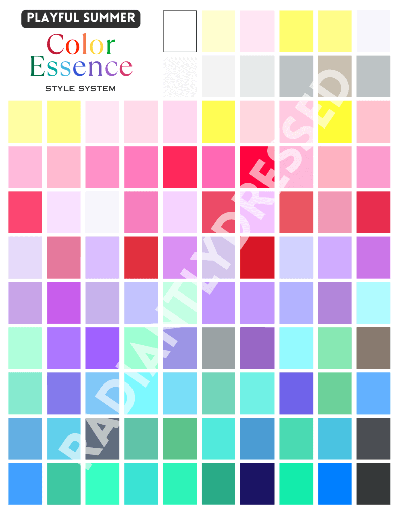 playful summer color palette