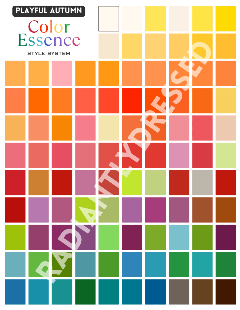 playful autumn color palette