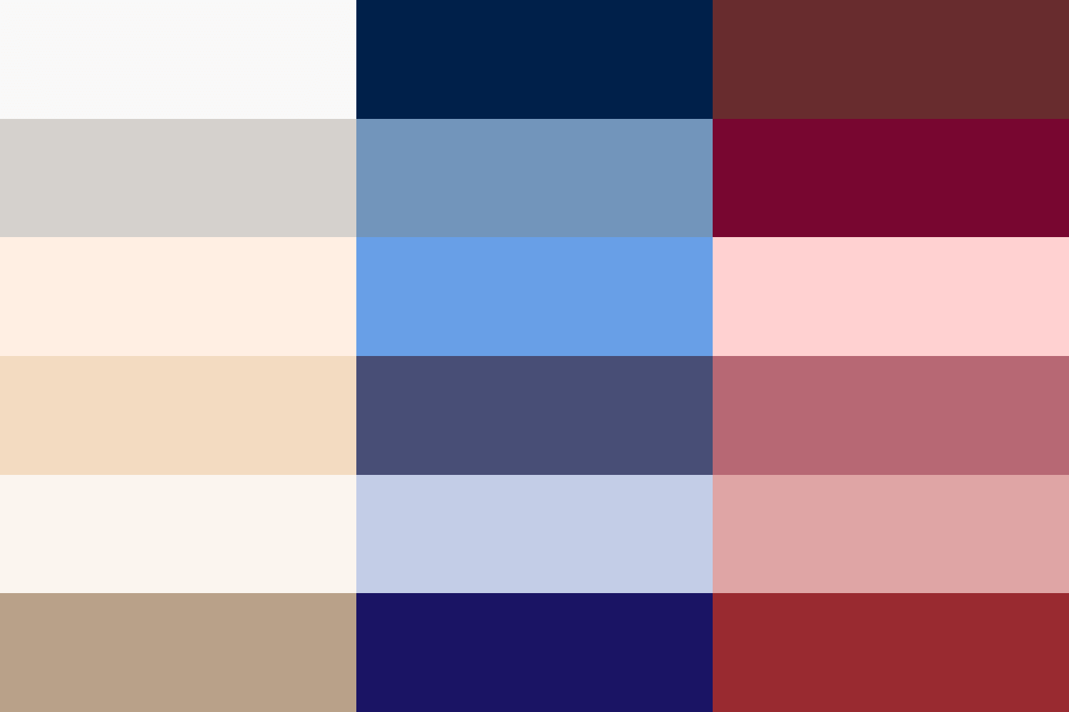 tonal color palettes