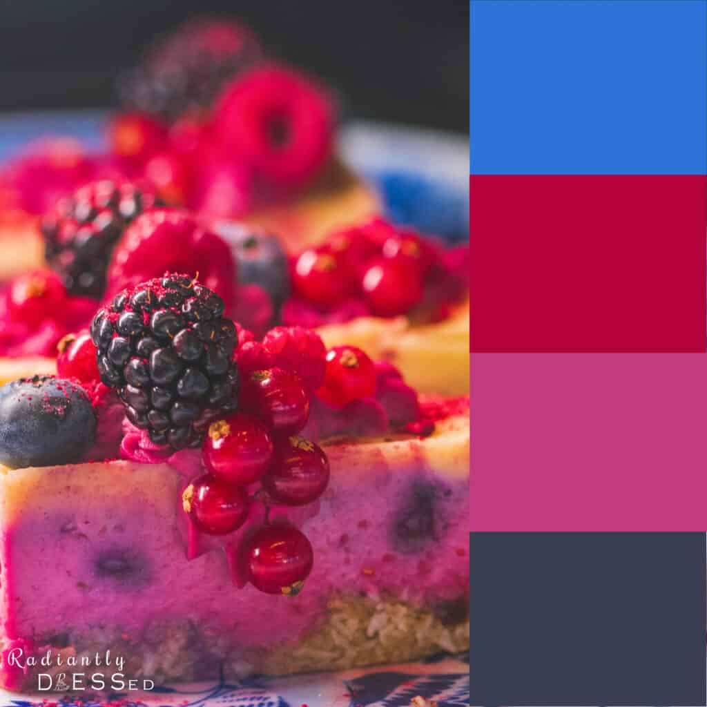 Berry cheesecake colors.