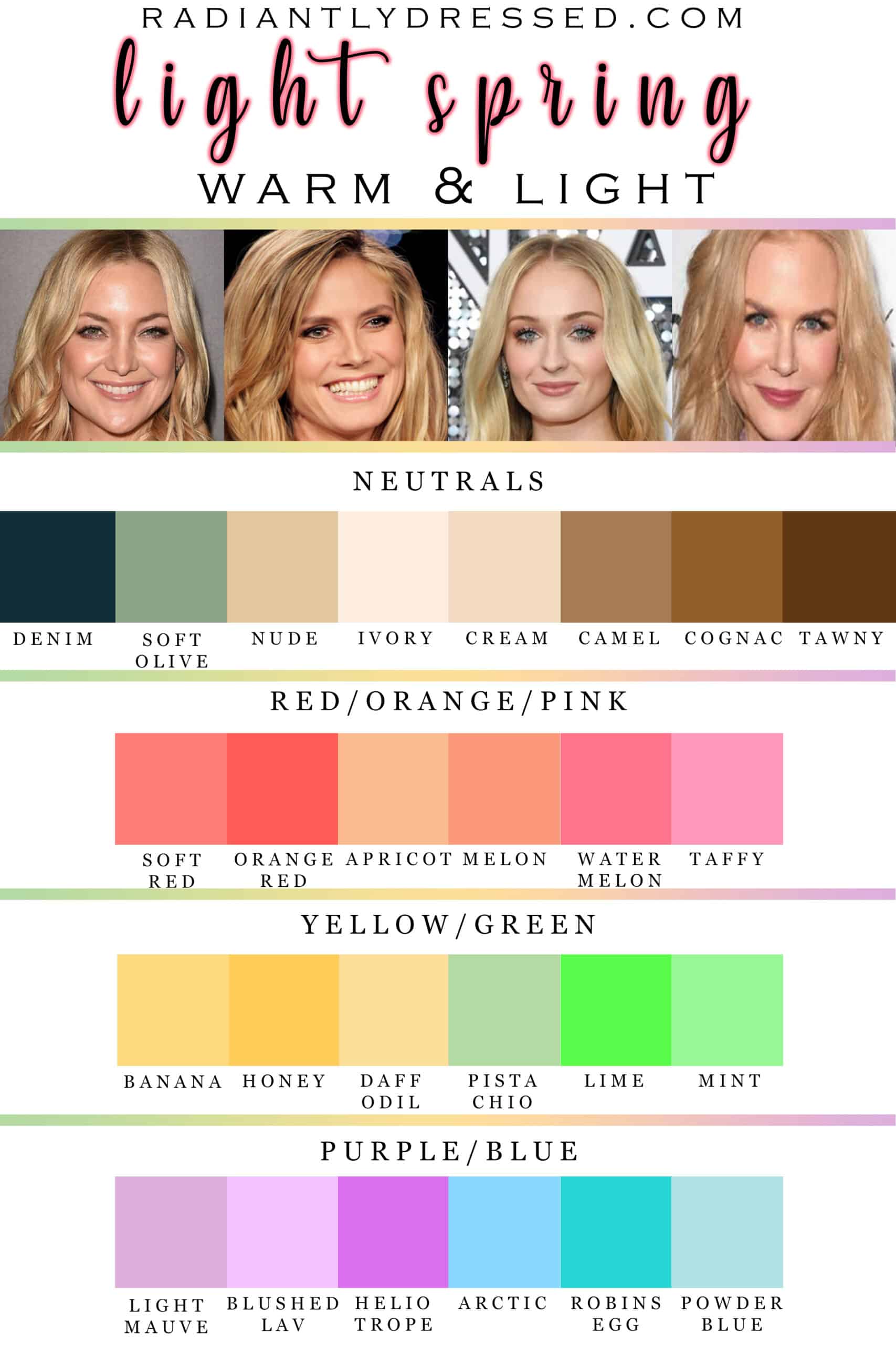 Spring Color Swatches