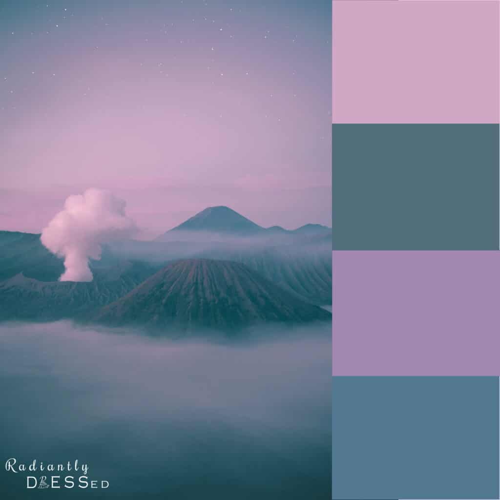Foggy Volcano Colors