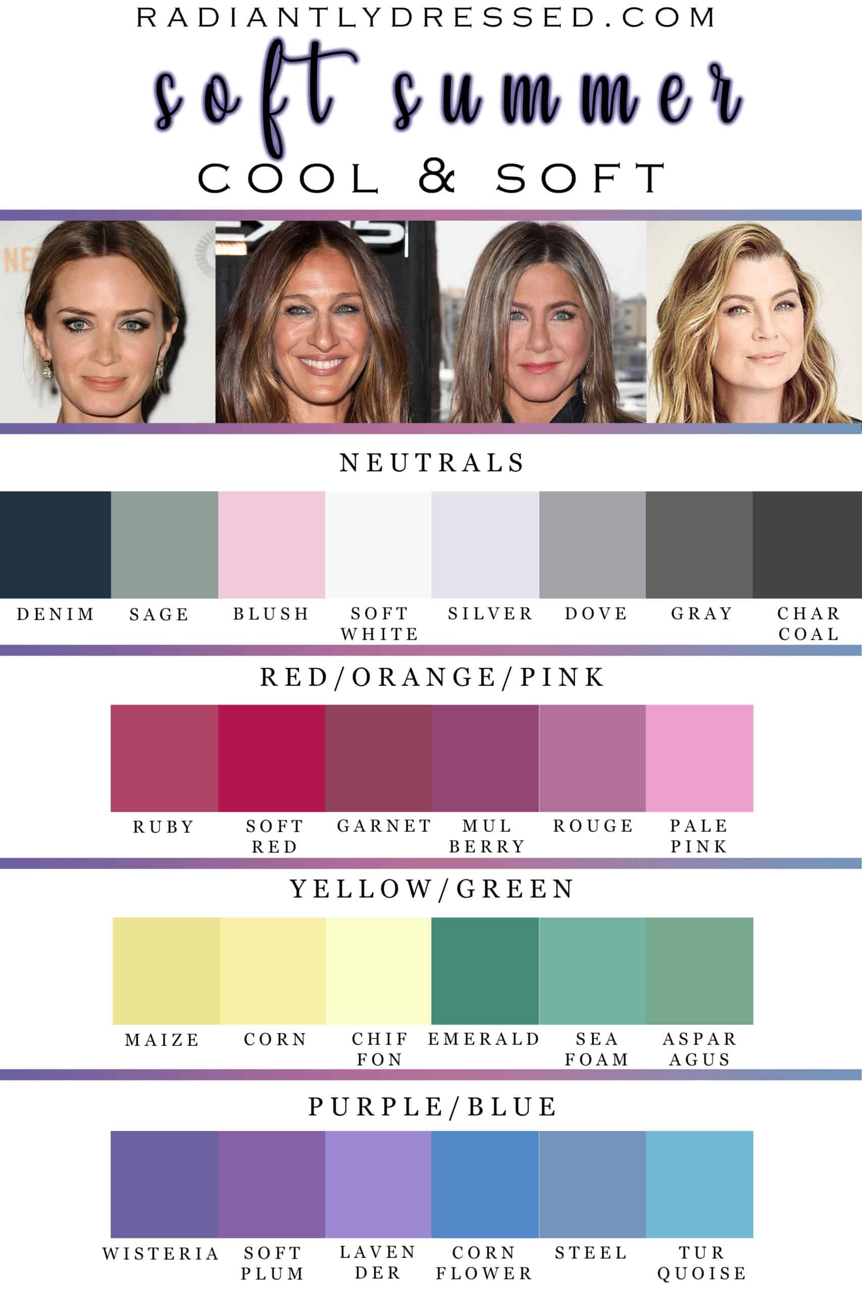 Soft Summer: Color Palette, Capsule Wardrobe, and Ultimate Guide at ...