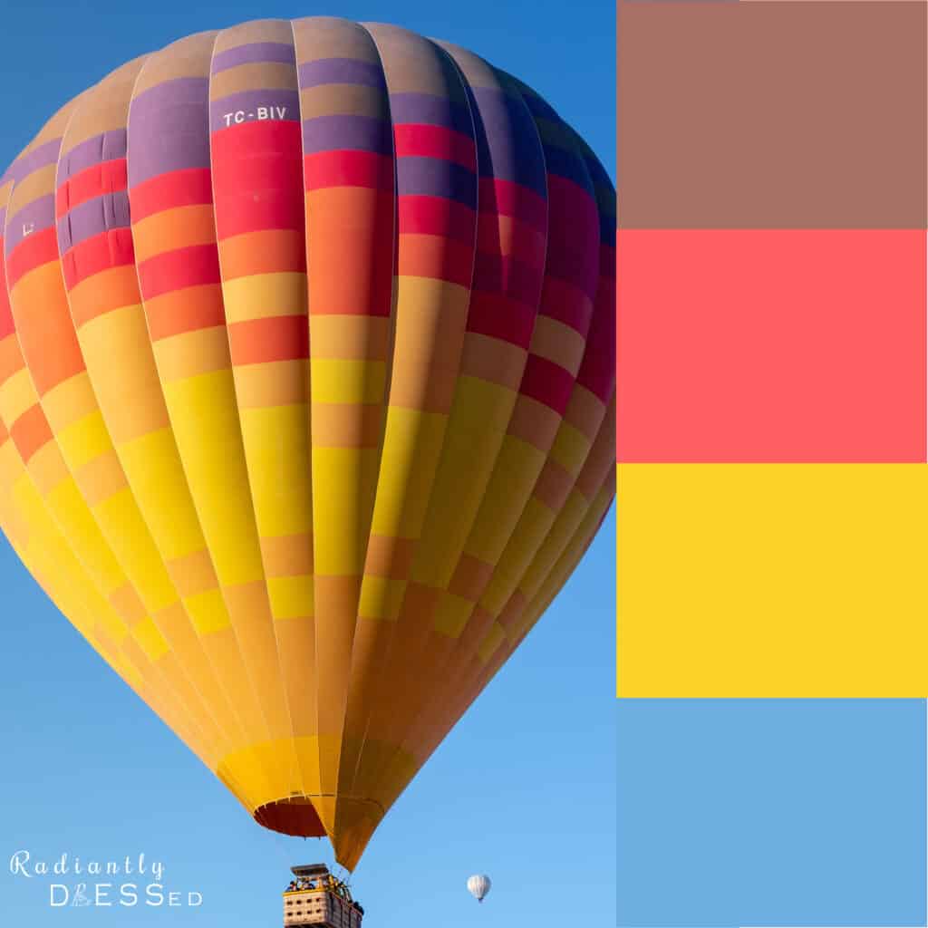 Hot balloon colors.