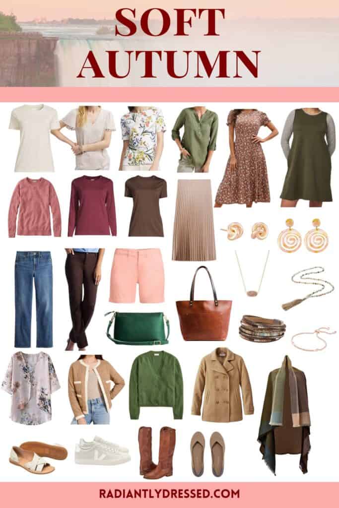 Soft Autumn wardrobe essentials capsule wardrobe