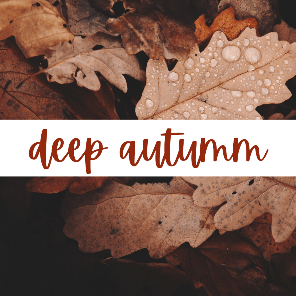 Deep Autumn - Explore the 12 Seasons