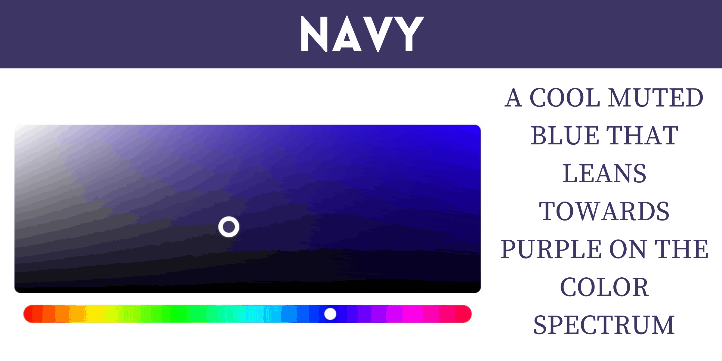 Navy is a Universally Flattering Color.