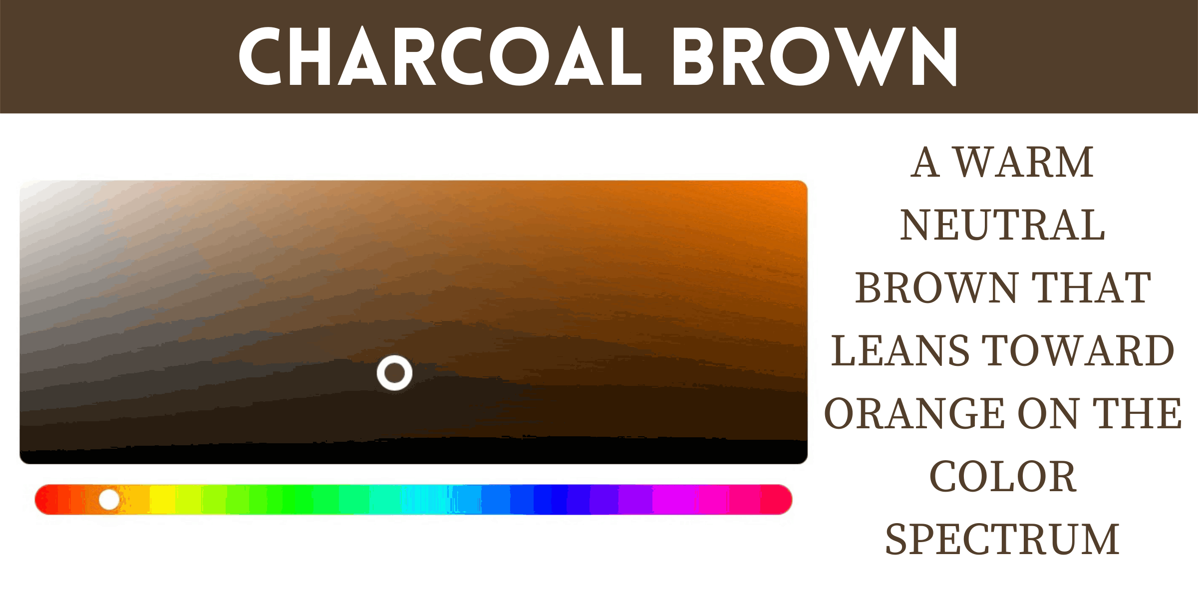 Charcoal Brown is a Universally Flattering Color