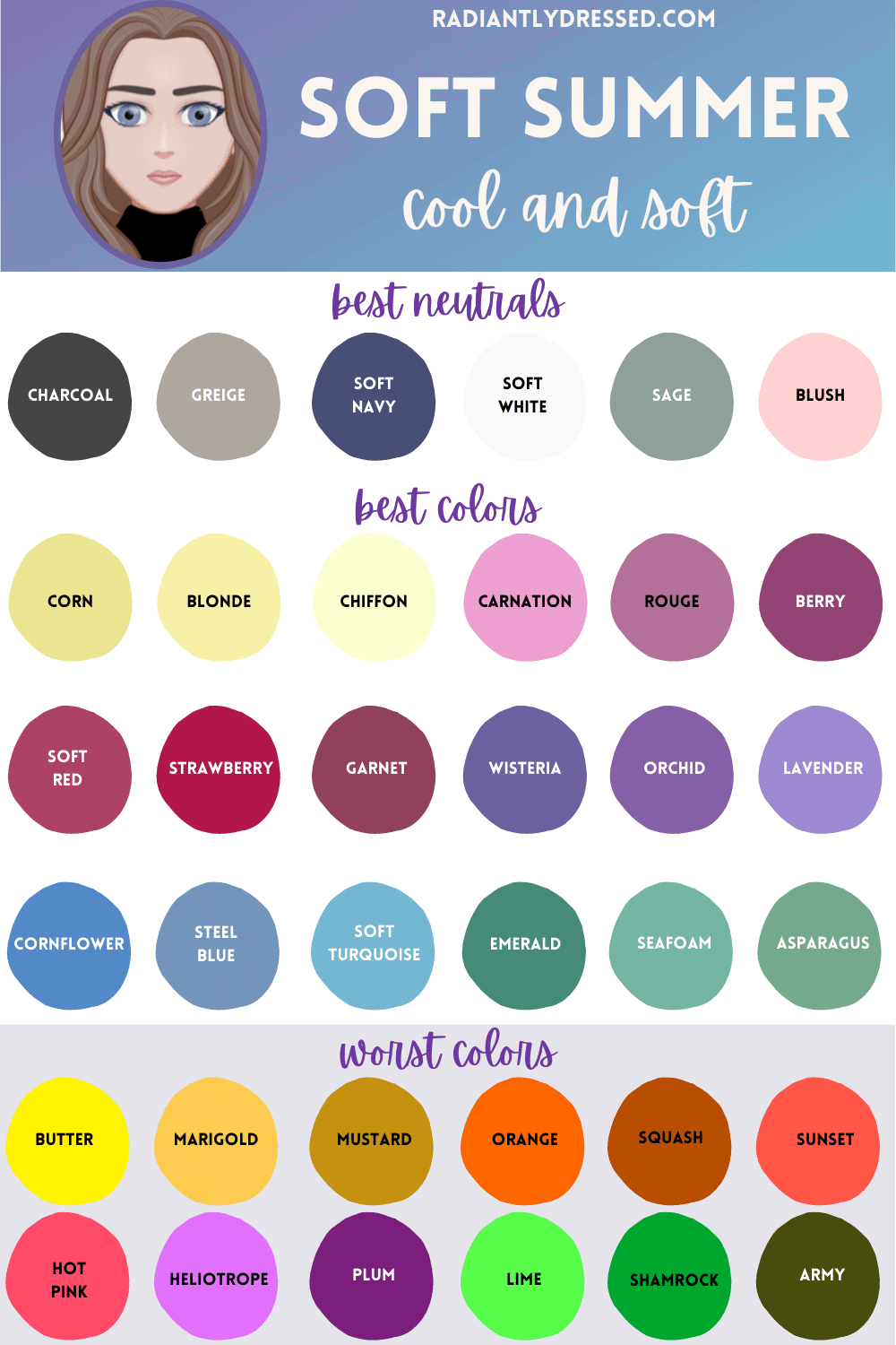 Soft Summer Color Palette