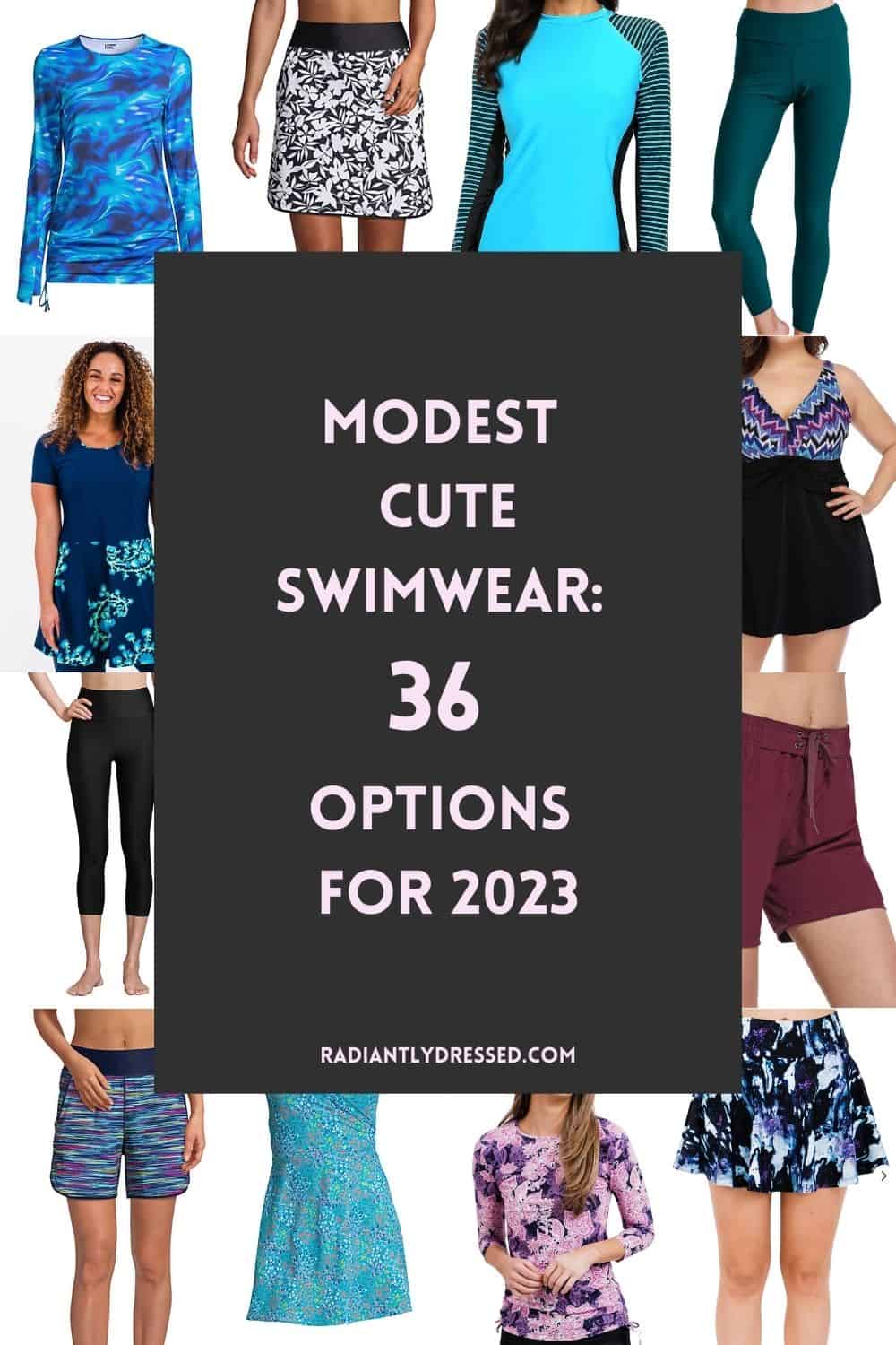 Maroon Athletic / Swim Skirt with built in leggings.  Modest swimwear,  Outfits with leggings, Athletic skirts
