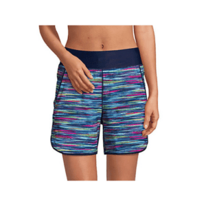 land's end print swim shorts