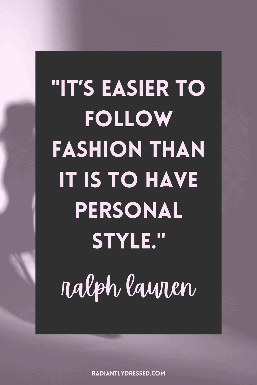 ralph lauren quote not trendy