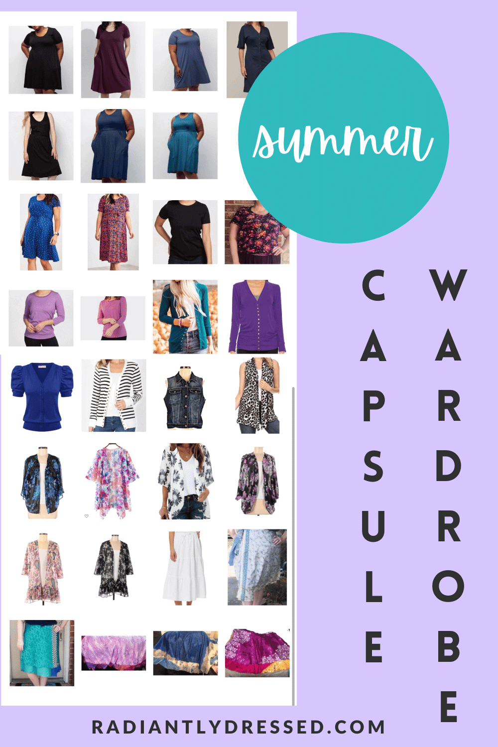 dress based summer capsule wardrobe