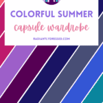 colorful summer capsule wardrobe pin