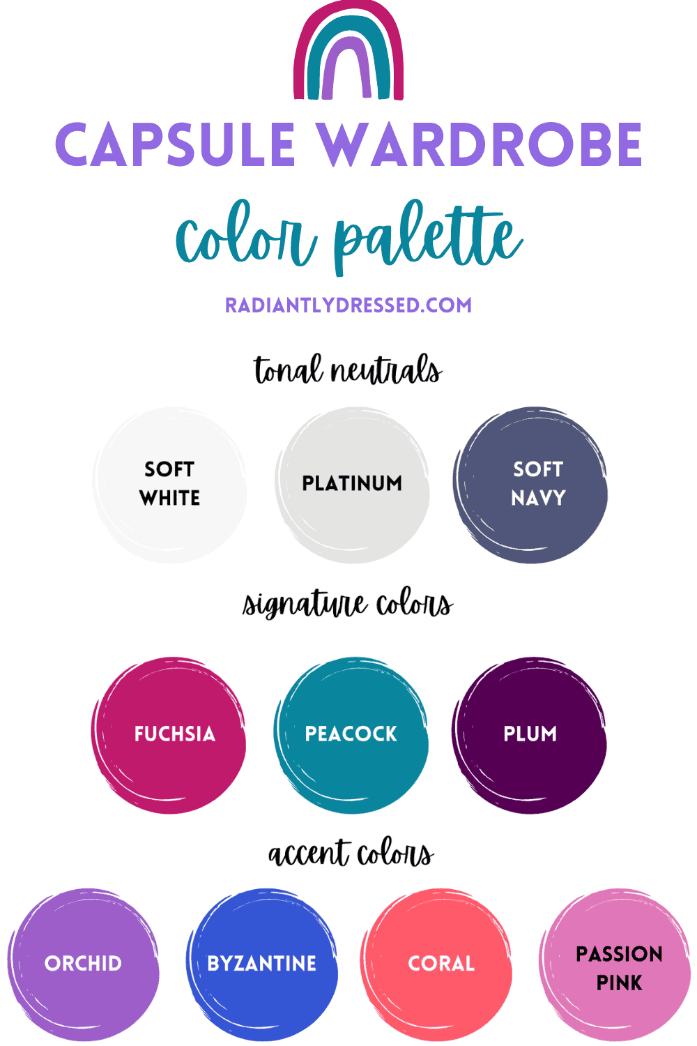 capsule wardrobe color palette for summer