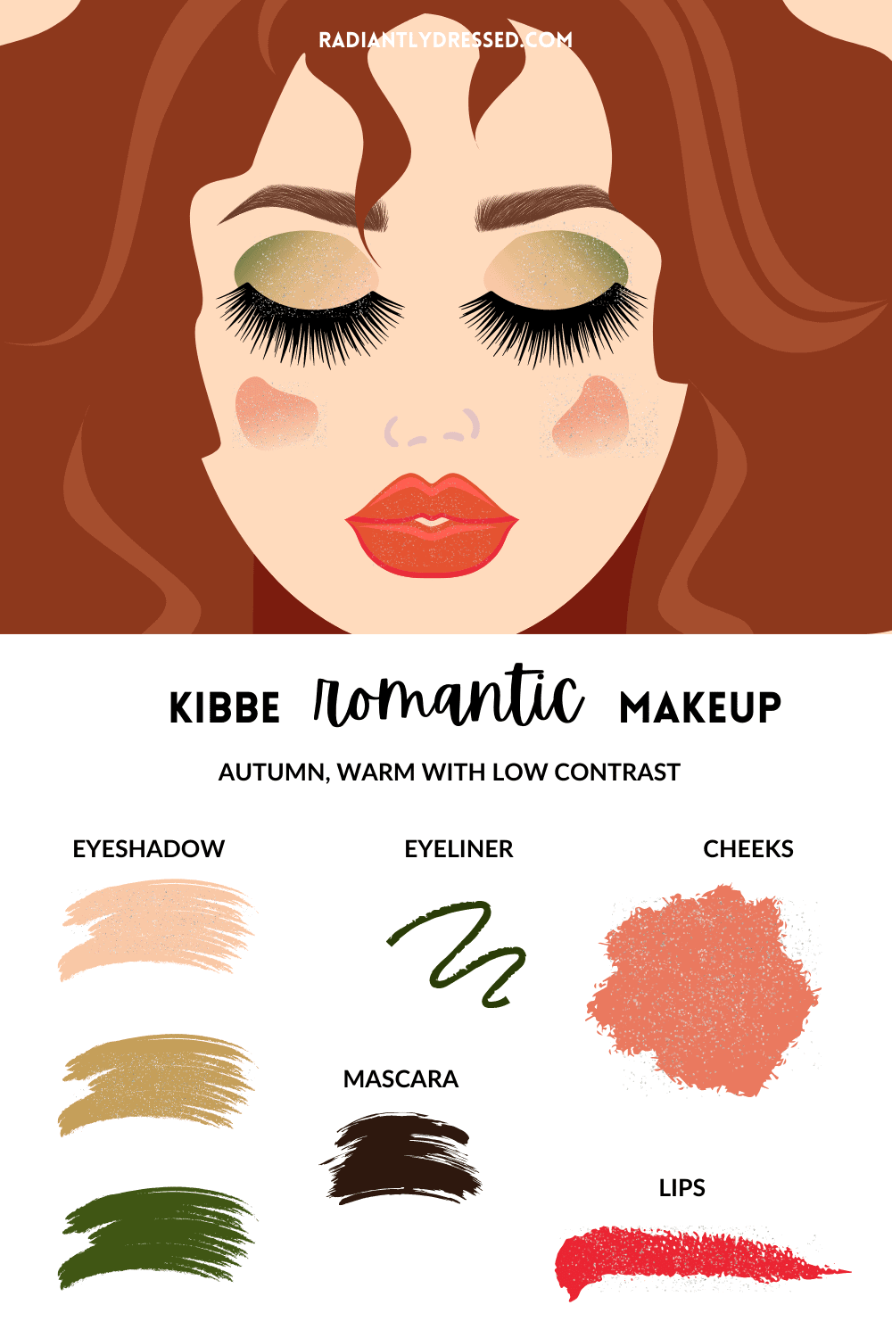 kibbe romantic makeup for autumn types