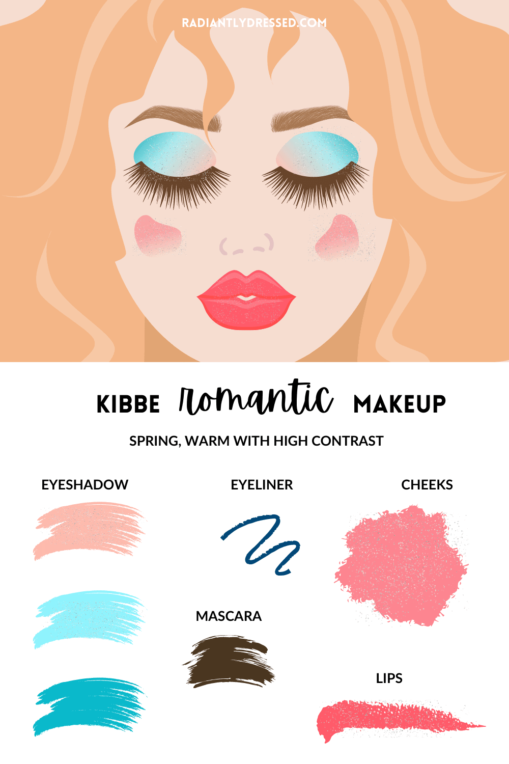 kibbe romantic makeup for spring types