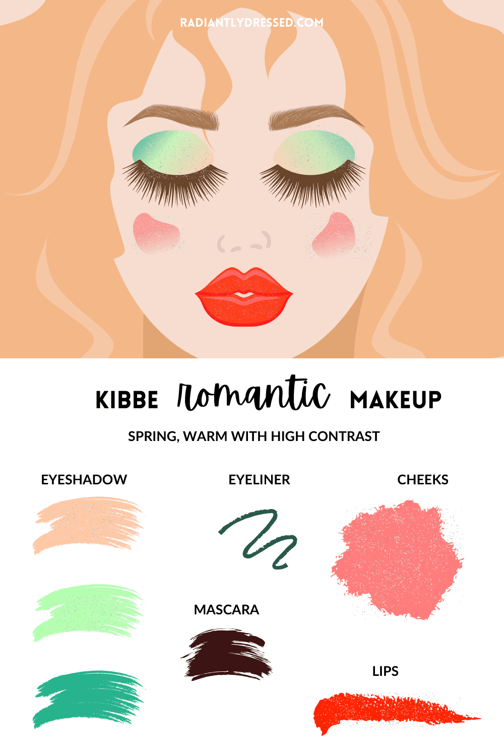 kibbe romantic makeup for spring types