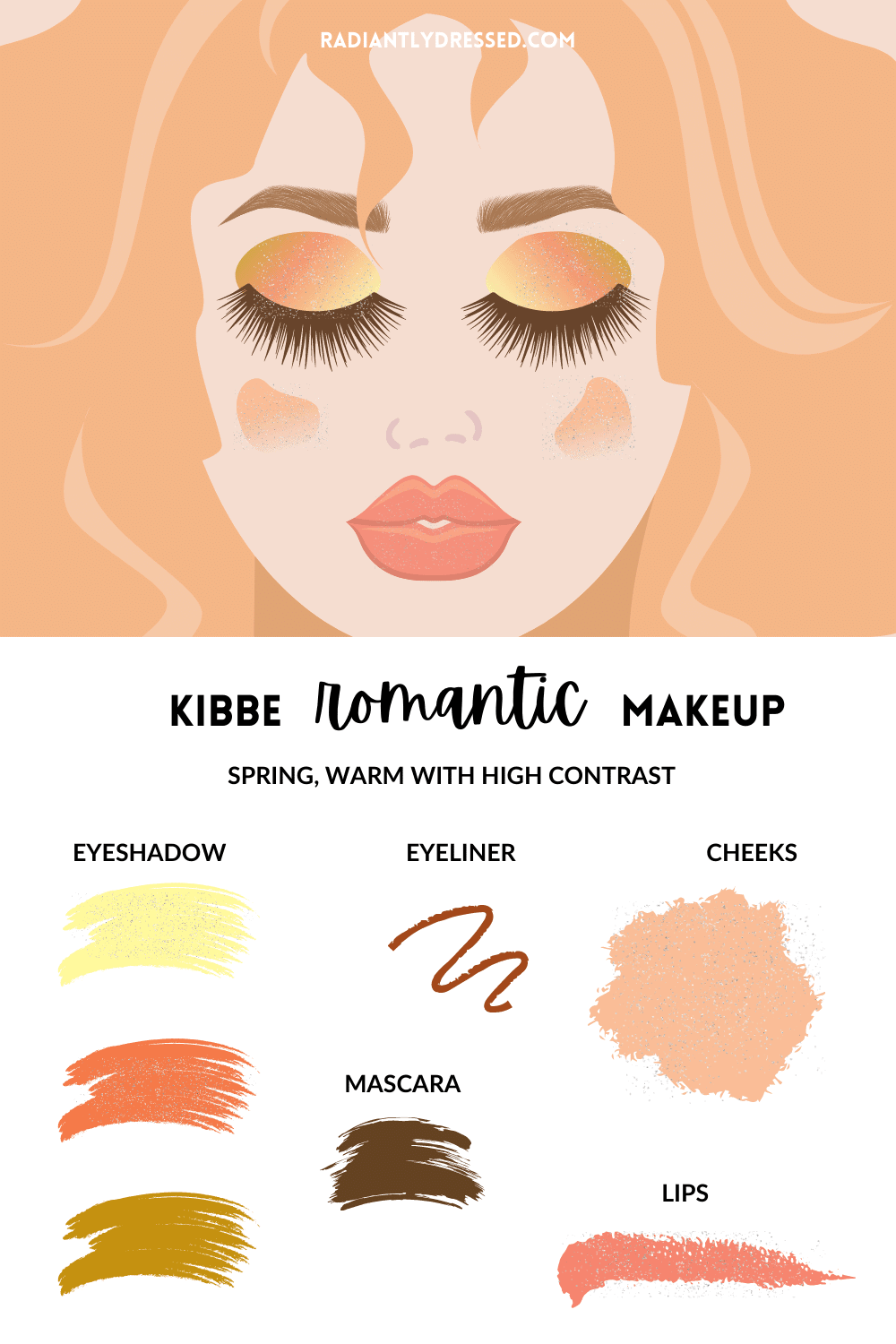 kibbe romantic makeup for spring types