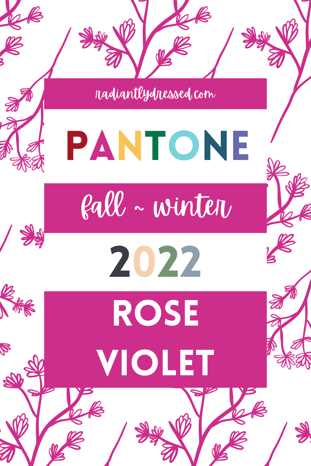 Pantone Rose Violet Pin