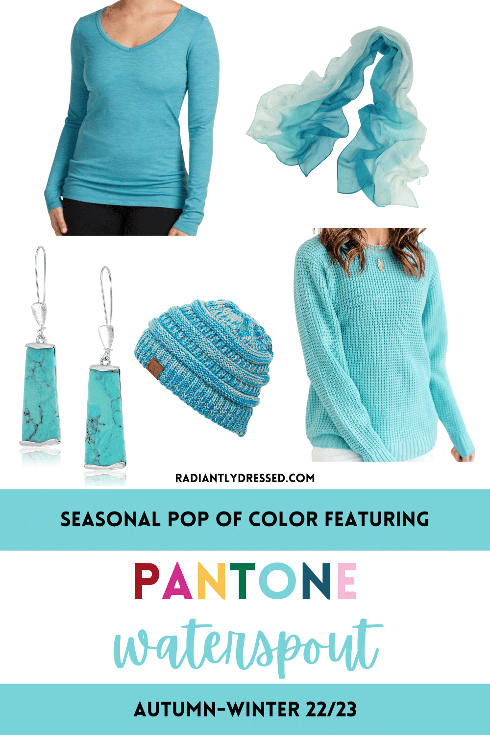 Pantone Waterspout Clothing Items