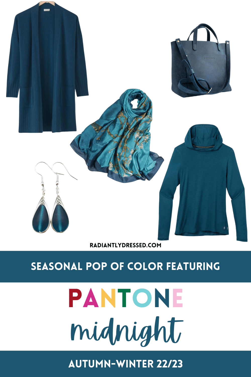 pantone midnight clothing items