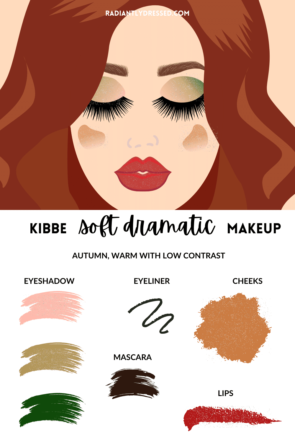 kibbe soft dramatic autumn makeup