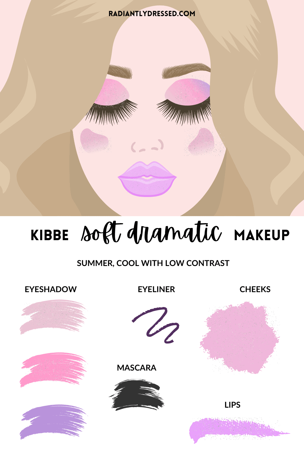 kibbe soft dramatic summer makeup