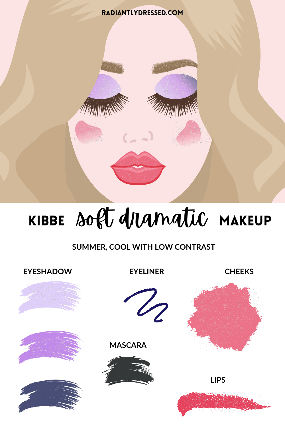 kibbe soft dramatic summer makeup