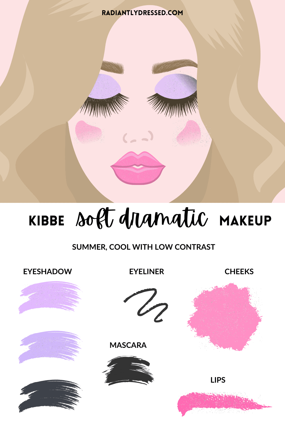 kibbe soft dramatic summer makeup