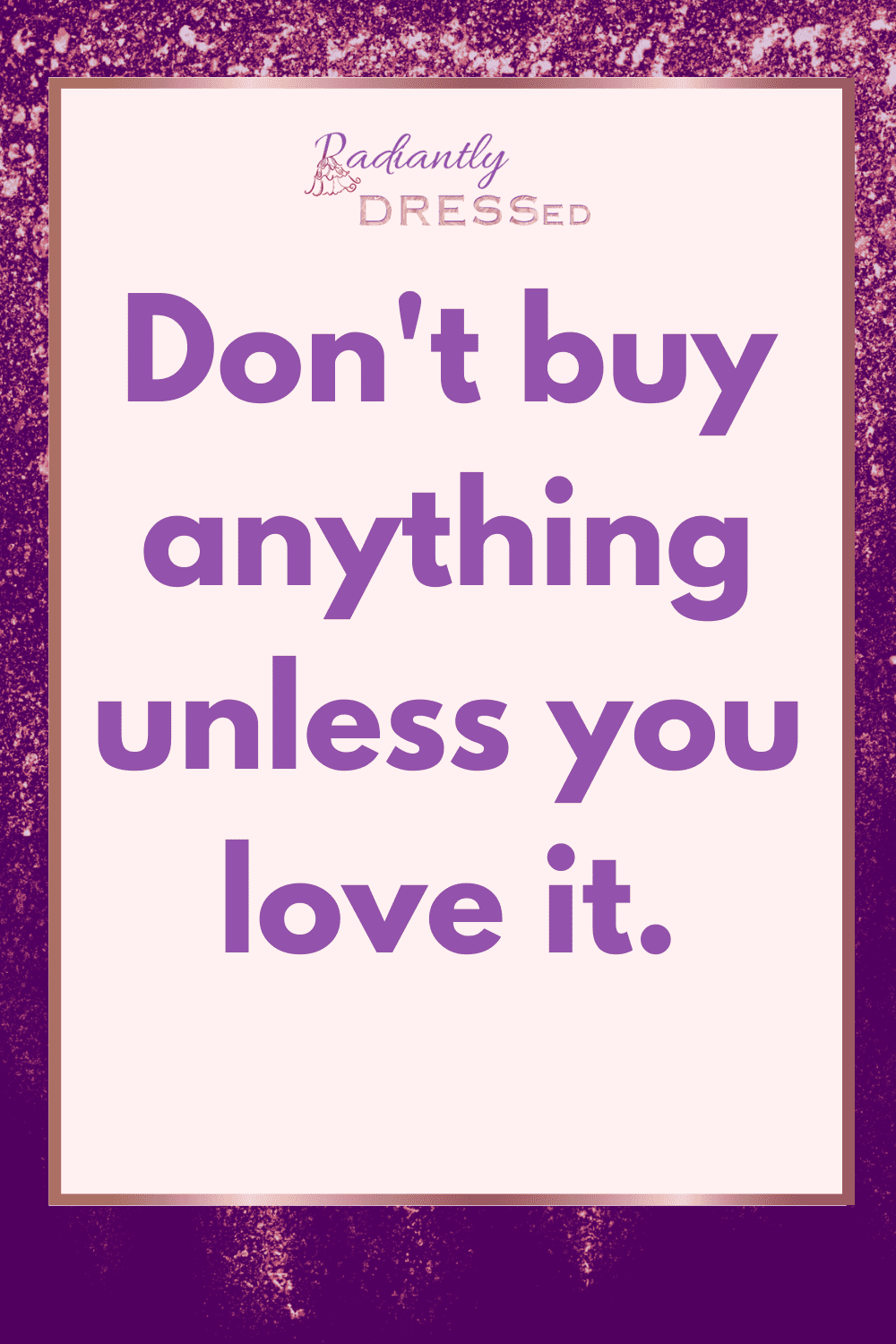 Buy What You Love 