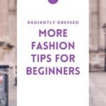fashion tips for beginners