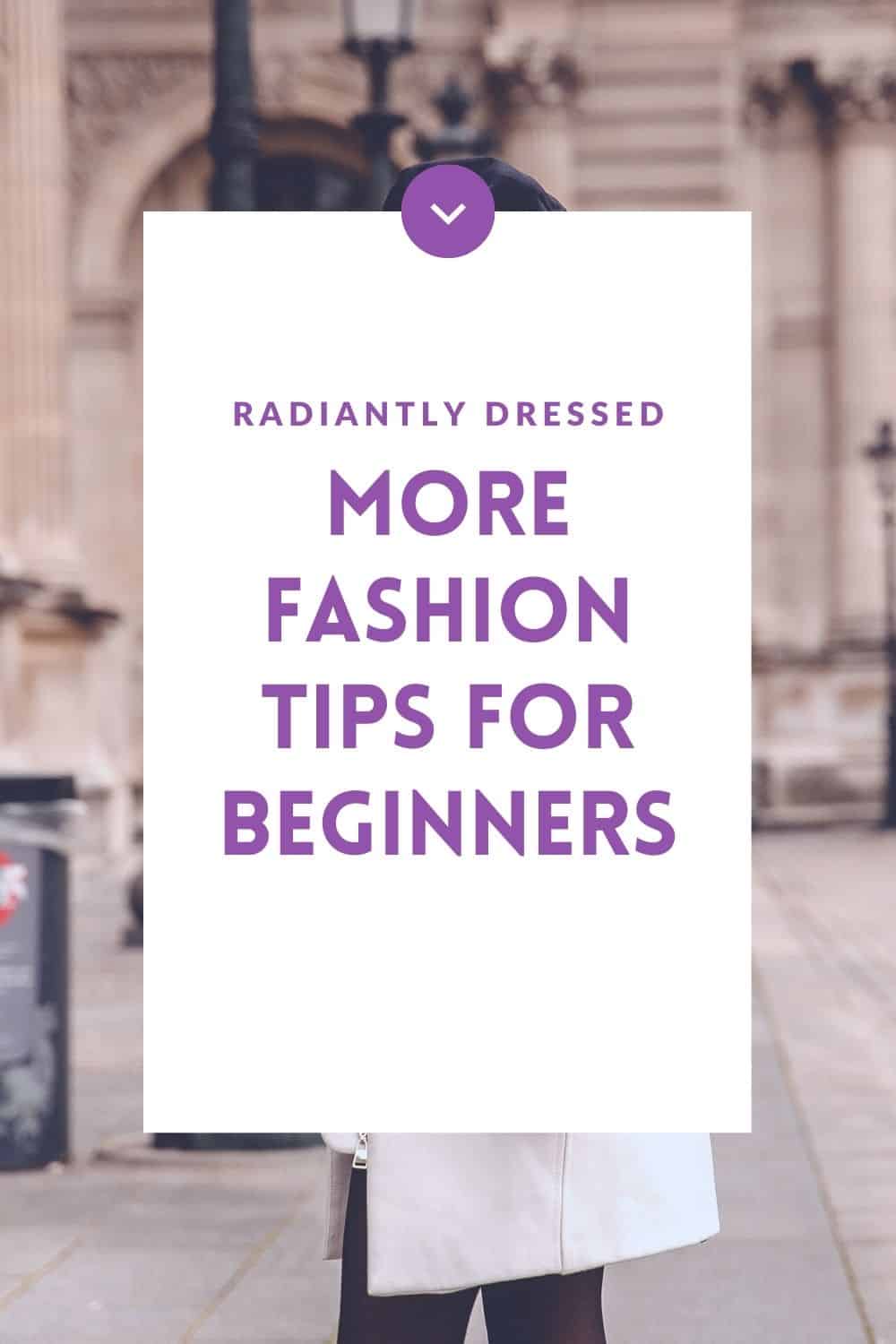 fashion tips for beginners