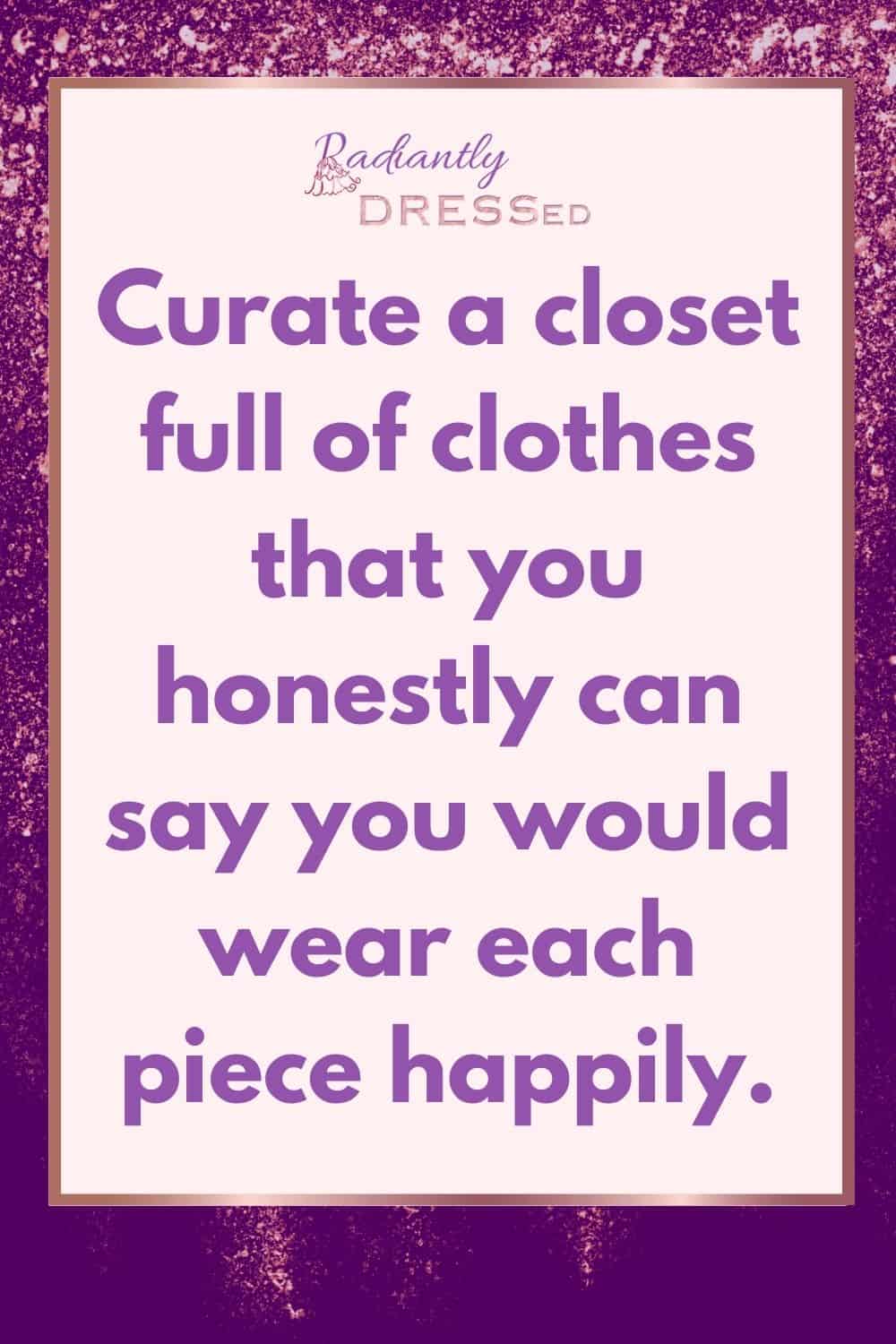 curate a closet you love