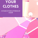 declutter clothes by color