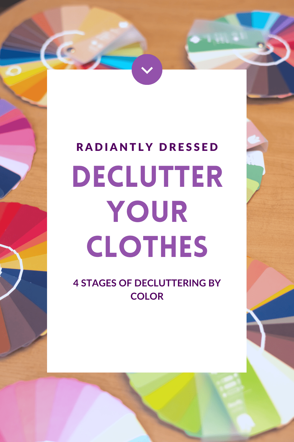 declutter your clothes by color