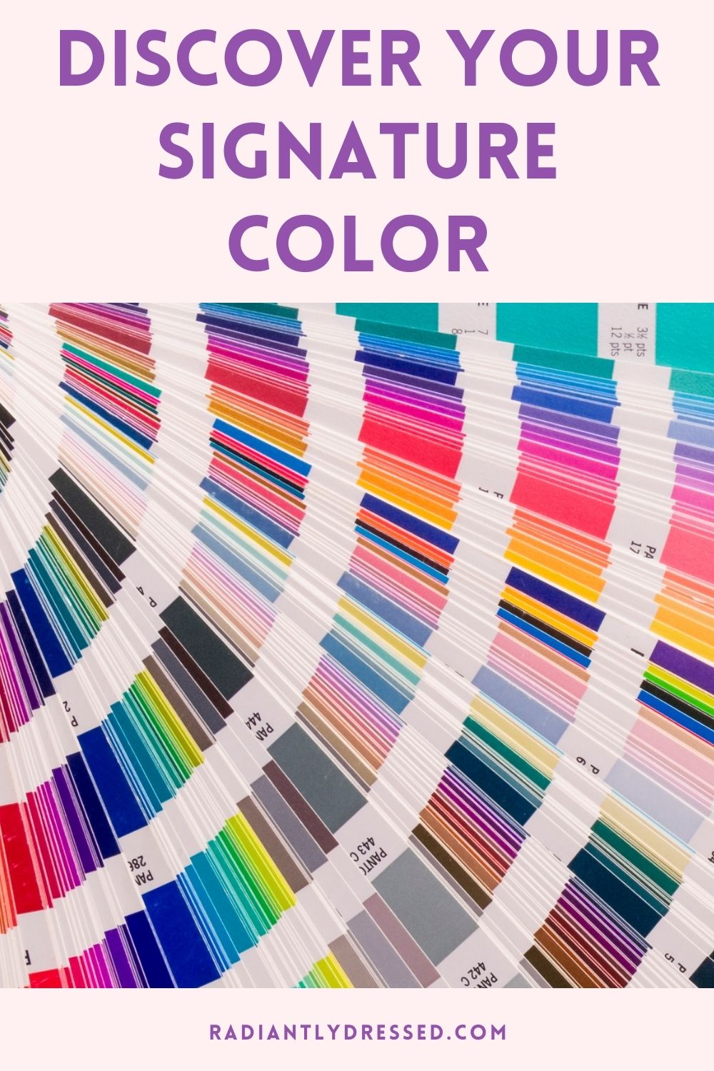 discover your signature color, picture of color fans