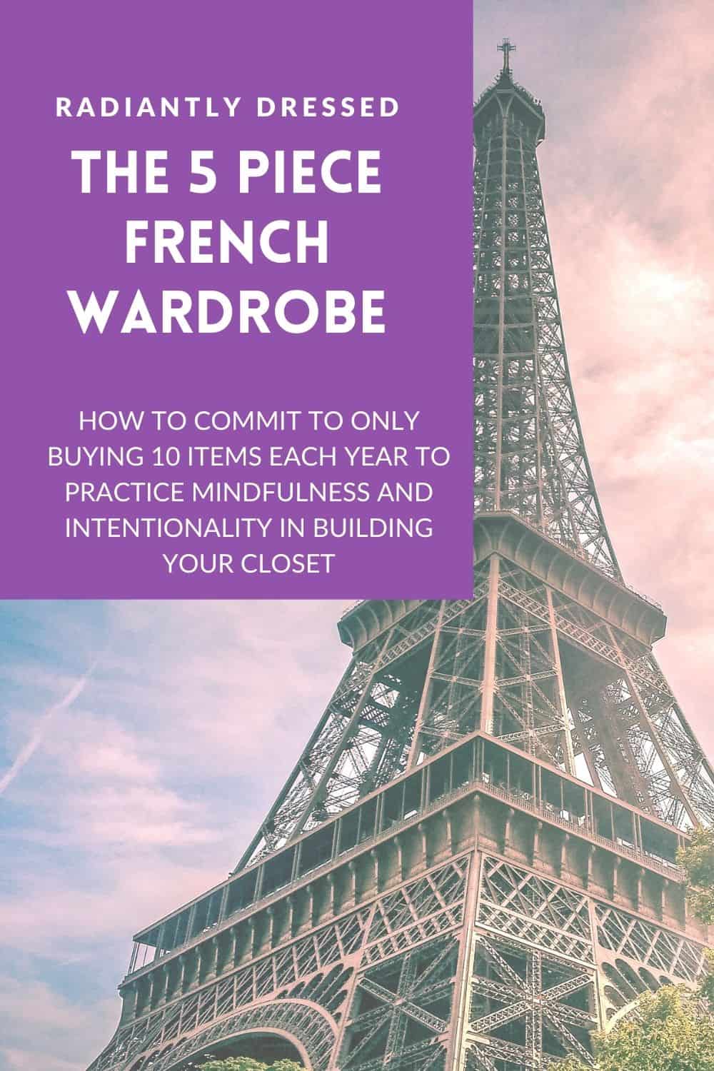 the 5 piece french wardrobe image of eiffel tower
