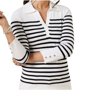 talbots stripe sweater 5 piece french wardrobe shopping list