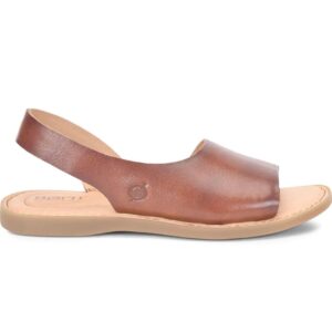 born inlet brown leather comfort sandals