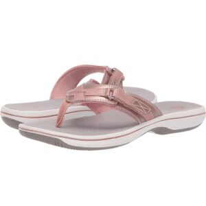 clarks breeze sea sandals rose gold comfort sandals