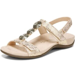 vionic farra comfort sandals gold