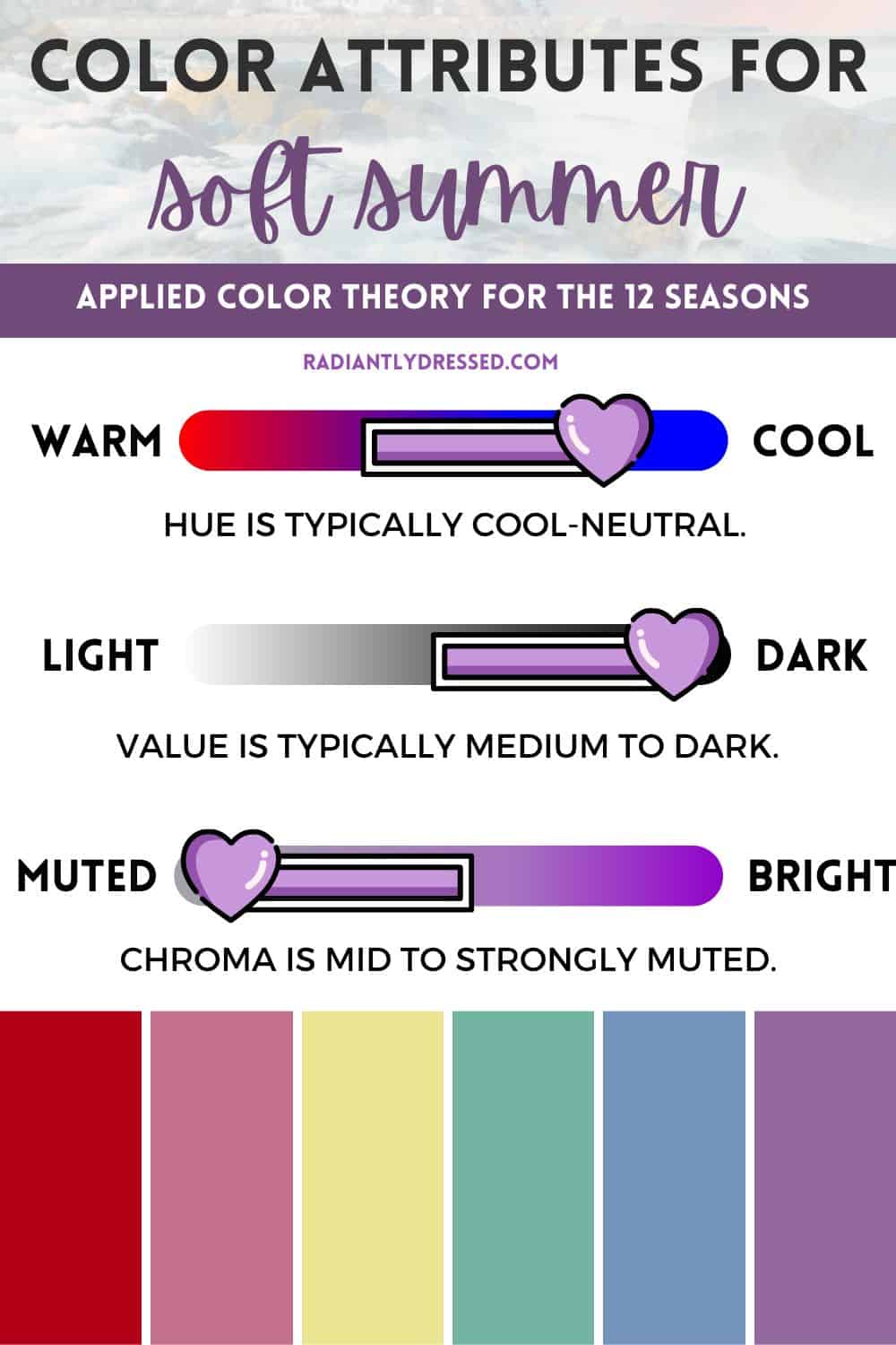 soft summer color theory attributes