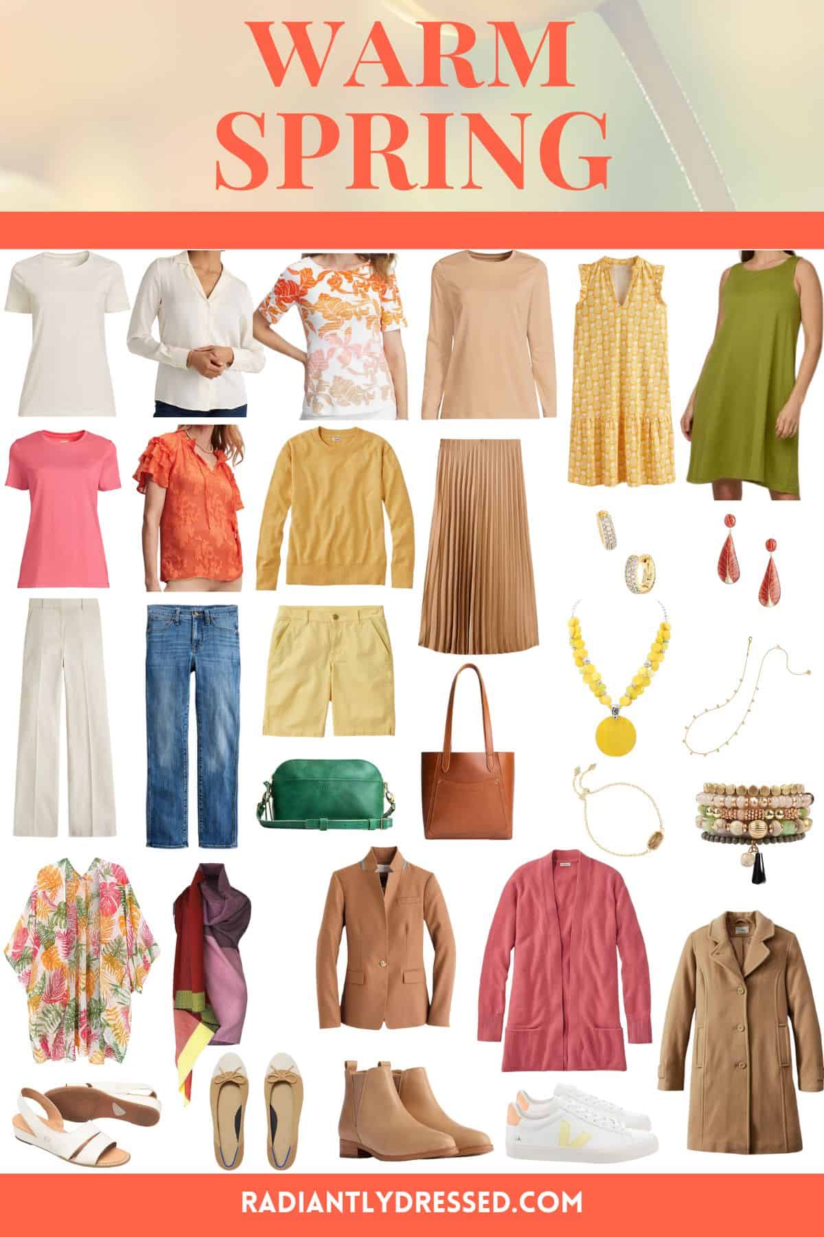 Ultimate Guide to Warm Spring: Color Palette, Capsule Wardrobe, Makeup ...