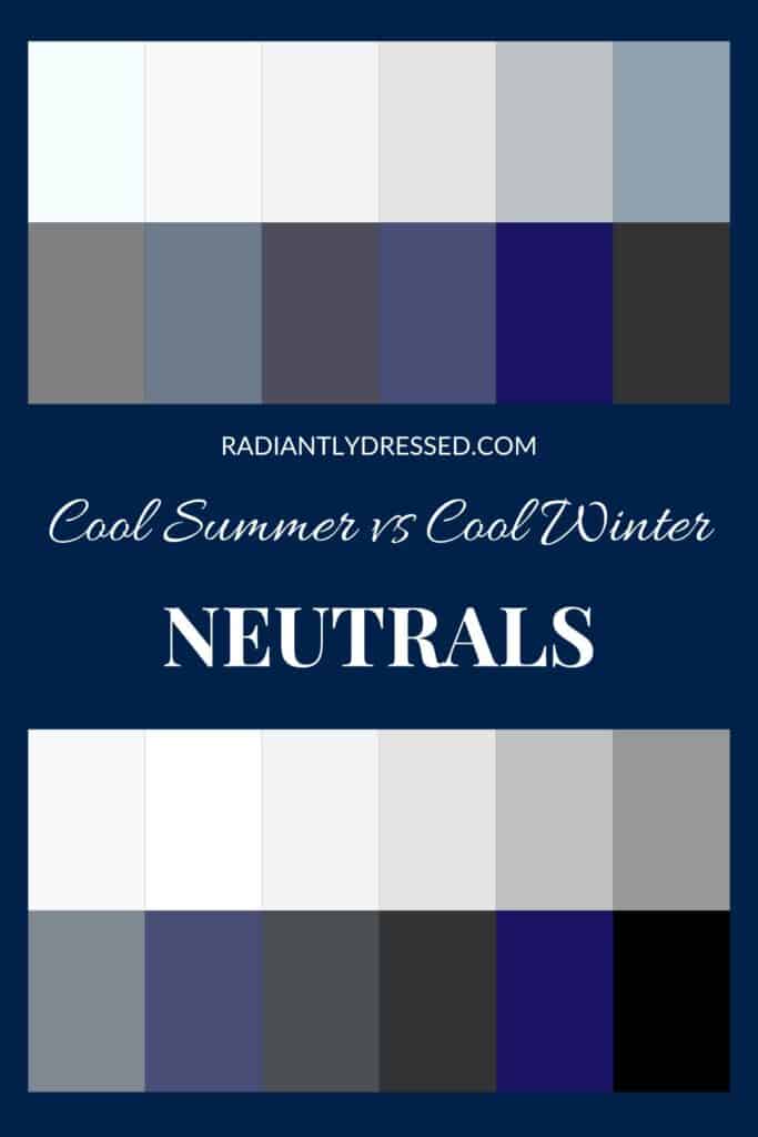 cool summer cool winter neutrals