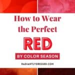 how to wear red by color season