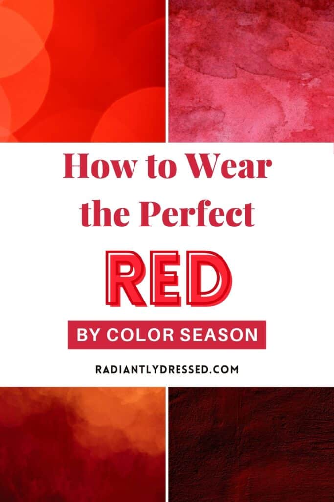 how to wear red by color season